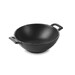 Set de 4 bc wok individuel 16cm 50cl noir effet fonte