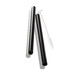 Set de 4 pailles en verre 18 cm noires avec brosse FUTURE