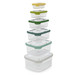 Set de 6 boîtes hermétiques encastrables de 230 ml, 540ml, 1.1 l, 1.85 l, 3 l &