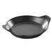 Set de 6 fc plat a uf 18cm noir effet fonte