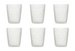 Set de 6 Verres à eau en plastique incassable 300 ml Transparent