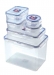 Set de 7 boites Lock & Lock (3,9L/ 2 x 0,8 L/ 2 x 0,35 L/ 1,4 L/ 1 L) - HPL829SF