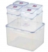Set de 8 boites Lock & Lock rectangulaires (9 L/ 1,9 L/ 2 x 0,85 L/4 x 0,35 L )