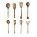 Set de 8 ustensiles en acacia