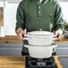 Set de trois pièces en fonte classique Truffe blanche : Poêle + sauteuse + cocotte