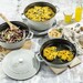Set de trois pièces en fonte classique Truffe blanche : Poêle + sauteuse + cocotte