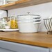 Set de trois pièces en fonte classique Truffe blanche : Poêle + sauteuse + cocotte