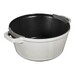 Set de trois pièces en fonte classique Truffe blanche : Poêle + sauteuse + cocotte