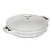 Set de trois pièces en fonte classique Truffe blanche : Poêle + sauteuse + cocotte