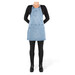 Tablier 5 poches femme en coton - denim bleu