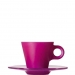Tasse expresso avec soucoupe en verre lilas Ooh! Magico