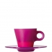 Tasse expresso avec soucoupe en verre lilas Ooh! Magico