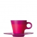 Tasse expresso avec soucoupe en verre lilas Ooh! Magico