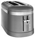 Toaster Tout métal Manuel KitchenAid 4 tranches Gris Mat