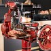 Trancheuse à jambon Manuelle Volano B114 Rouge lame ø319 mm avec son pied