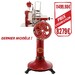 Trancheuse à jambon Manuelle Volano B114 Rouge lame ø319 mm avec son pied