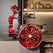 Trancheuse à jambon Manuelle Volano B114 Rouge lame ø319 mm avec son pied