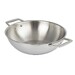 Wok castel pro inox 2 anses 34 cm sans couvercle