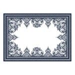 2 SETS DE TABLE DEPAREILLEES BLEU