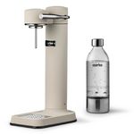 Appareil a gazeifier Creme avec une bouteille en PET recyclable 0,65 litre sans cartouche de gaz CO&sup2;