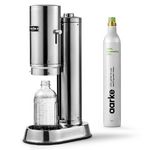 Carbonator Pro Inox avec bouteille en verre 0,8 litre et une cartouche de gaz CO²