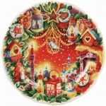 Assiette a dessert Noel 2012 en faience de Gien