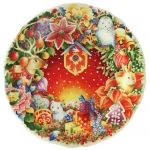 Assiette a dessert Noel 2013 en faience de Gien