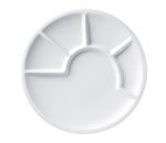 Assiette a fondue blanche o 23 cm