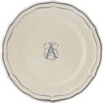 Assiette Canapes 16.5 cm A FILET BLEU MONOGRAMME