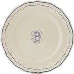 Assiette Canapes 16.5 cm B FILET BLEU MONOGRAMME