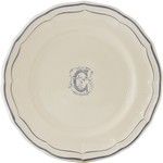 Assiette Canapes 16.5 cm C FILET BLEU MONOGRAMME