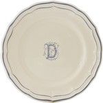 Assiette Canapes 16.5 cm D FILET BLEU MONOGRAMME