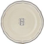 Assiette Canapes 16.5 cm H FILET BLEU MONOGRAMME