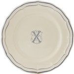 Assiette Canapes 16.5 cm W FILET BLEU MONOGRAMME