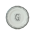 Assiette Canapes 16.5 cm F FILET MANGANESE MONOGRAMME
