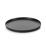 Set de 6 adelie assiette plate 24cm noir effet fonte