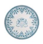 Assiette Plate 27.4 cm Blason LES DEPAREILLEES BLEU