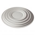 Assiette plate a pain 17 cm en porcelaine blanche 'Plisse' de Pillivuyt