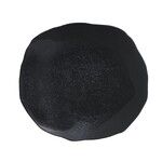 Assiette plate noir Wabi