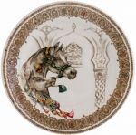 Assiette Dessert 22 cm Jument Et Poulain CHEVAUX DU VENT