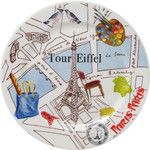Assiette Mignardises 12.8 cm PARIS-PARIS
