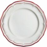 Coffret de 4 Assiettes Plates FILET Rouge