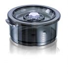 Bac en polycarbonate rond de 2 L 'special liquides' pour machines a emballer sous vide