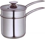 Bain-marie inox tous feux &  induction avec couvercle 1.5 l