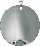 Balance electronique 5 kg/5g ronde en inox brosse