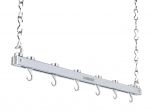 Barre de suspenssion en acier chrome  92 cm avec crochets