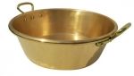 Bassine a confiture 40 cm en cuivre martele