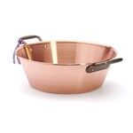 Bassine a confiture en cuivre lisse o 38 cm 9 litres Epaisseur 1.2 mm