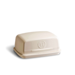 Beurrier en ceramique 17x12 cm Blanc Argile