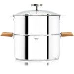 BIOME: Cuisson Saine avec thermometre integre Anses Noyer 20 cm